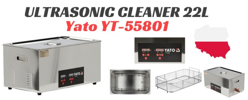 Máy rửa sóng siêu âm 22L Yato YT-55801 - Ba Lan