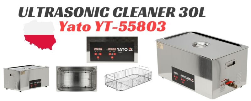 Máy rửa sóng siêu âm 30L 600w Yato YT-55803 - Ba Lan