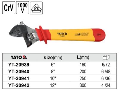 Mỏ Lết Cách Điện 1000V VDE Yato
