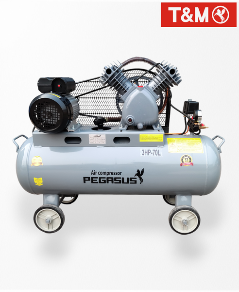 Máy Nén Khí Dây Đai TM-V-0.25/8-70L 3HP Pegasus Máy Nén Khí Dây Đai TM-V-0.25/8-70L 3HP Pegasus