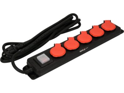 Ổ cắm điện đa năng 5 ổ cắm IP44 5S 3m Yato YT-81242 Ba Lan