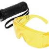 Đèn pin LED UV 100 bóng 395LM kèm kính bảo hộ Yato YT-08582 - Ba Lan