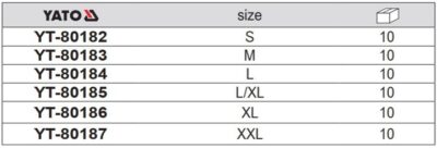Quần bảo hộ lao động Pegma Size: S - XXL Yato YT-80182 - Ba Lan