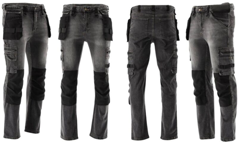 Quần Jean công sở xám đen size: S - 2XL Yato YT-79060 - Ba Lan