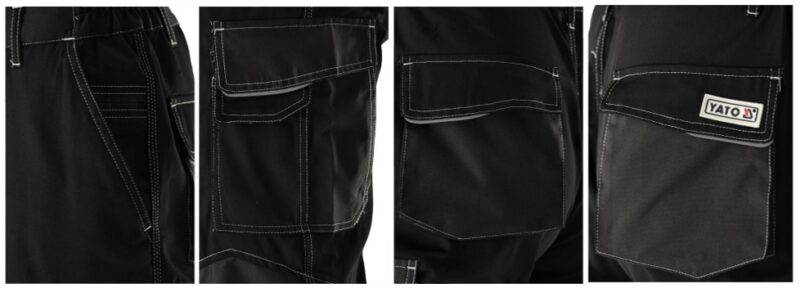 Quần lao động co giãn Onyx size: S đến 3XL Yato YT-79440 - Ba Lan