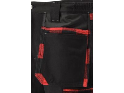 Quần lao động đen viền trắng đỏ size: S - 2XL Yato YT-79360 - Ba Lan