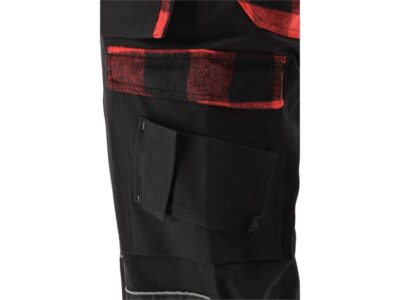 Quần lao động đen viền trắng đỏ size: S - 2XL Yato YT-79360 - Ba Lan