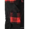 Quần lao động đen viền trắng đỏ size: S - 2XL Yato YT-79360 - Ba Lan