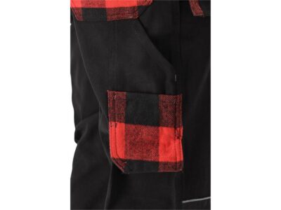 Quần lao động đen viền trắng đỏ size: S - 2XL Yato YT-79360 - Ba Lan