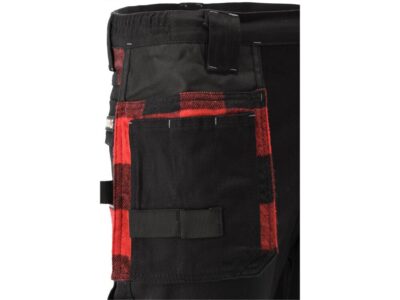 Quần lao động đen viền trắng đỏ size: S - 2XL Yato YT-79360 - Ba Lan