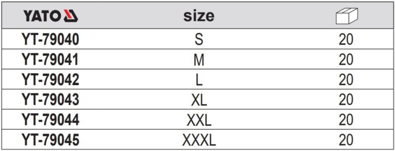 Quần legging nam 4 túi size: S đến 3XL Yato YT-79040 - Ba Lan