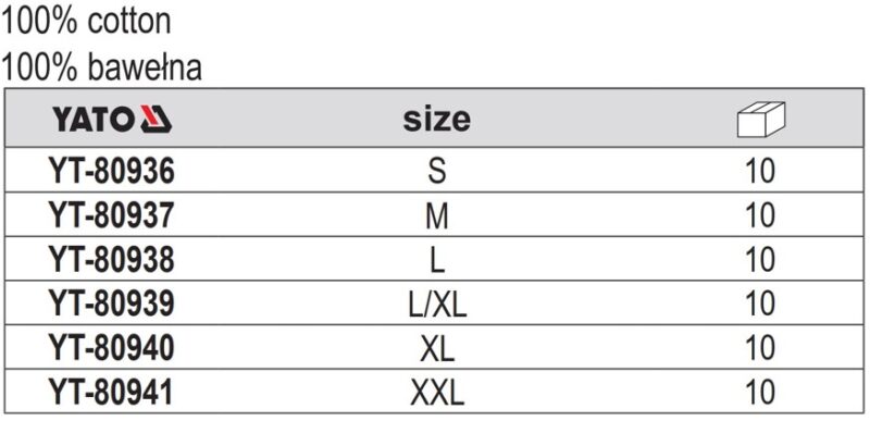 Quần short làm việc size: S - 2XL Yato YT-80936 - Ba Lan
