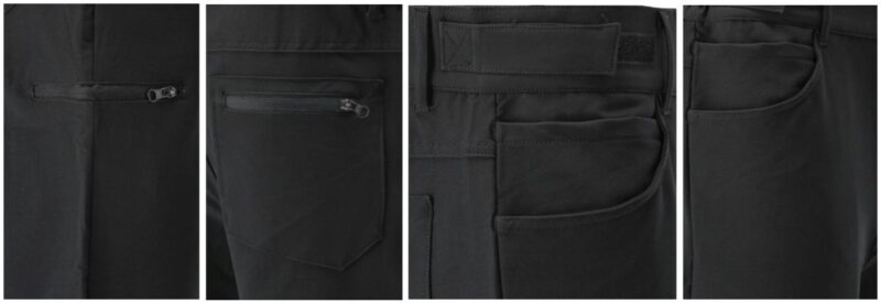 Quần trekking co giãn softshell màu đen size: S - 3XL Yato YT-79430 - Ba Lan