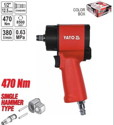 Súng bắn bulong khí nén 1/2' 470Nm Yato YT-09514 - Ba Lan