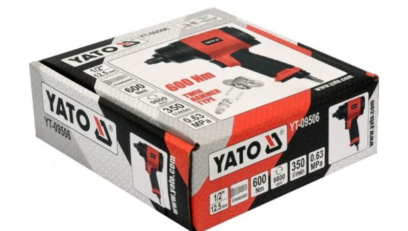Súng bắn bulong thân Composite 1/2" 600Nm Yato YT-09506 - Ba Lan