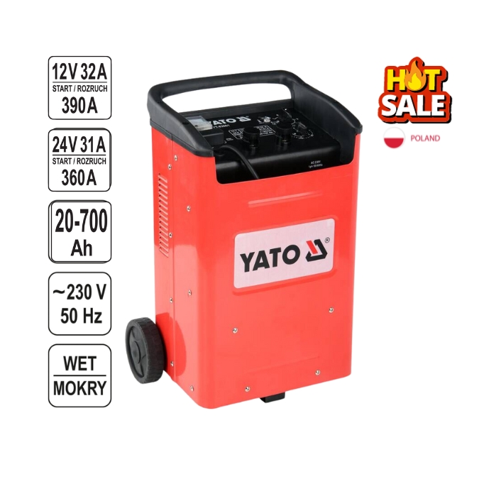 Máy nạp ác quy có đề 20-800Ah Yato YT-83062