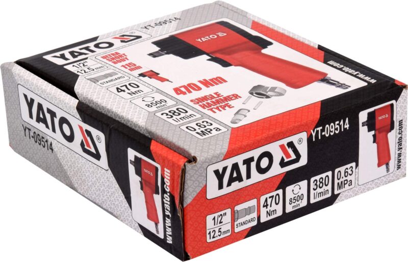 Súng bắn bulong khí nén 1/2' 470Nm Yato YT-09514 - Ba Lan