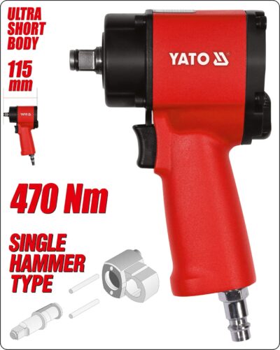Súng bắn bulong khí nén 1/2' 470Nm Yato YT-09514 - Ba Lan