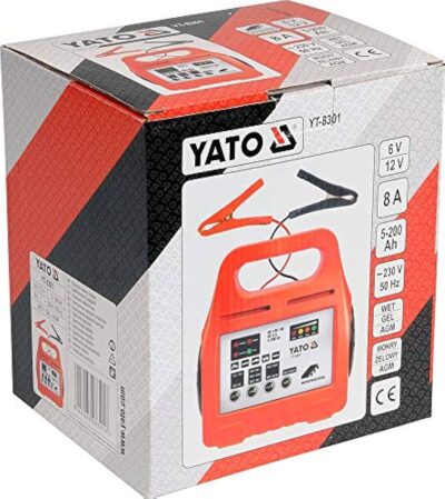 Máy nạp ắc quy 6V-12V 8A Yato YT-8301 - Ba Lan