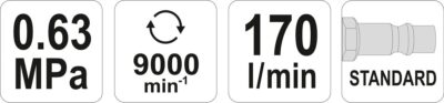 Máy cưa thẳng khí nén cầm tay Yato YT-09955 - Ba Lan