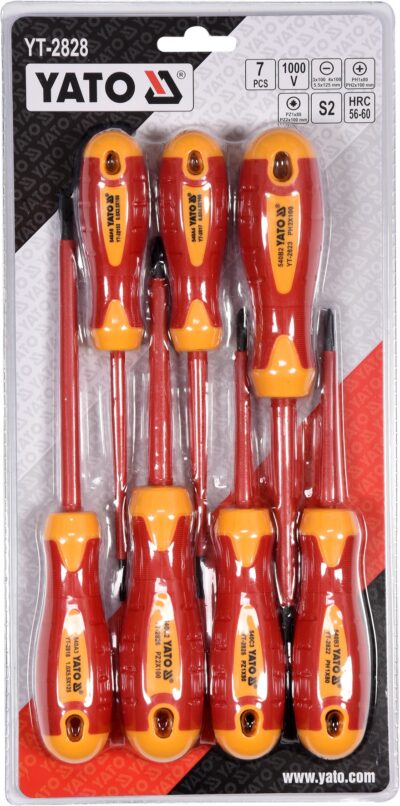 Bộ tô vít cách điện tổng hợp 7 chi tiết YATO YT-2828
