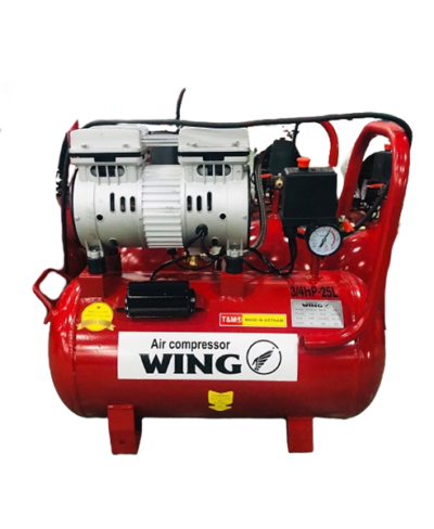 MÁY NÉN KHÍ KHÔNG DẦU GIẢM ÂM WING TW-OF750-25L