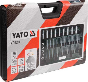 Bộ tuýp tháo bulong phuộc nhún 39 chi tiết Yato YT-0628 - Ba Lan