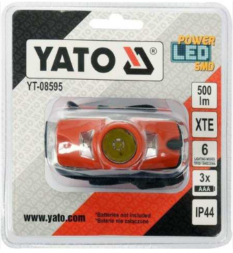 Đèn XTE 500LM dùng pin 3xAAA Yato YT-08595 - Ba Lan