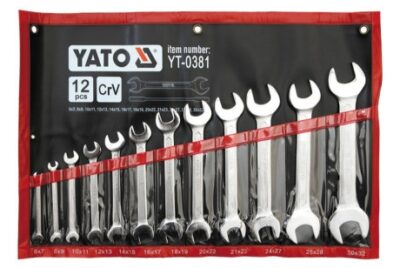 Bộ cờ lê 2 đầu miệng 12 chi tiết hệ mét Từ 6-32mm YATO YT-0381