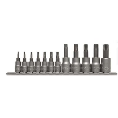Bộ tuýp mũi sao 1/4" 3/8" 12 chi tiết 6 cạnh YT-0430 - Ba Lan