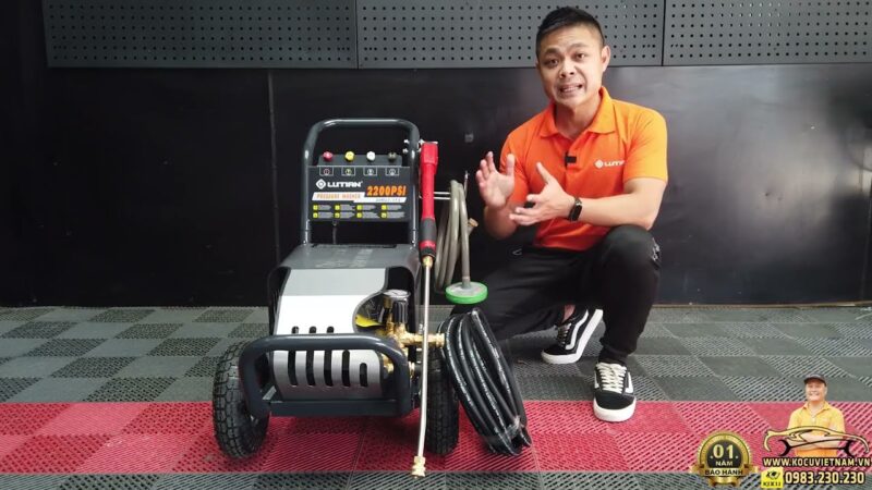 MÁY RỬA XE 1 PHA LUTIAN 3.0KW (2200PSI) 150 bar - Giải pháp hoàn hảo cho nhu cầu rửa xe chuyên nghiệp