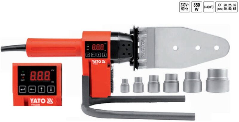 Máy Hàn Ống Nhựa 850W Yato YT-82250 Ba Lan Máy Hàn Ống Nhựa 850W Yato YT-82250 Ba Lan