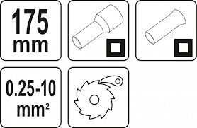 Kìm bấm cos pin tủ điện YATO YT-23051