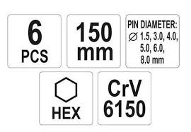 Bộ đục 6 chi tiết YATO YT-47121