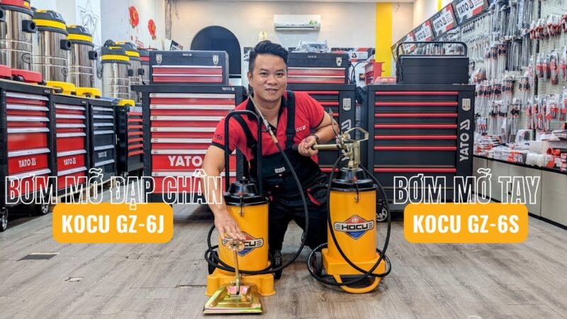 Máy bơm mỡ bằng tay - chân KOCU YATO: Ưu điểm vượt trội và ứng dụng