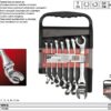 Bộ cờ lê lắc léo 2 đầu miệng 7 chi tiết Từ 8-17mm YATO YT-0190
