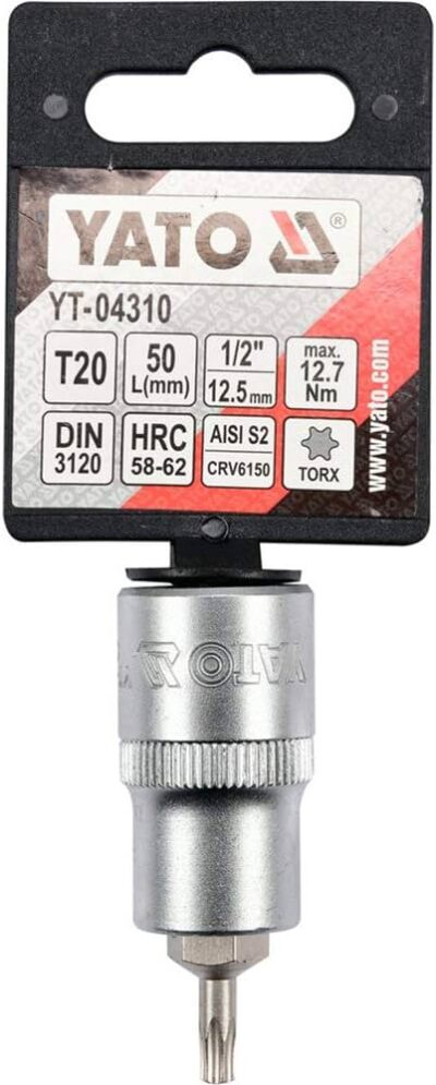 Mũi vít hoa thị 1/2" từ T20 đến T70 (Lẻ) Yato - Ba Lan