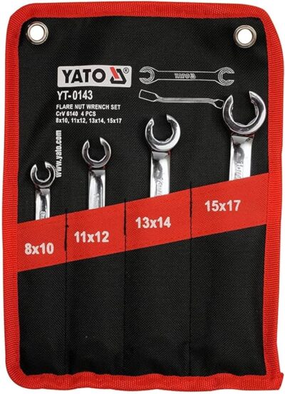 Bộ cờ lê 2 đầu mở ống dầu 4 chi tiết Yato YT-0143 - Ba Lan