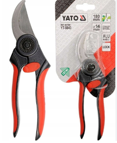 Kéo cắt tỉa cành cán nhôm 180mm Yato YT-8843 - Ba Lan