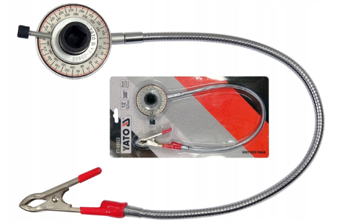 Đồng hồ đo góc mô men xoắn có kẹp 1/2" 0-360° Yato YT-05933 - Ba Lan