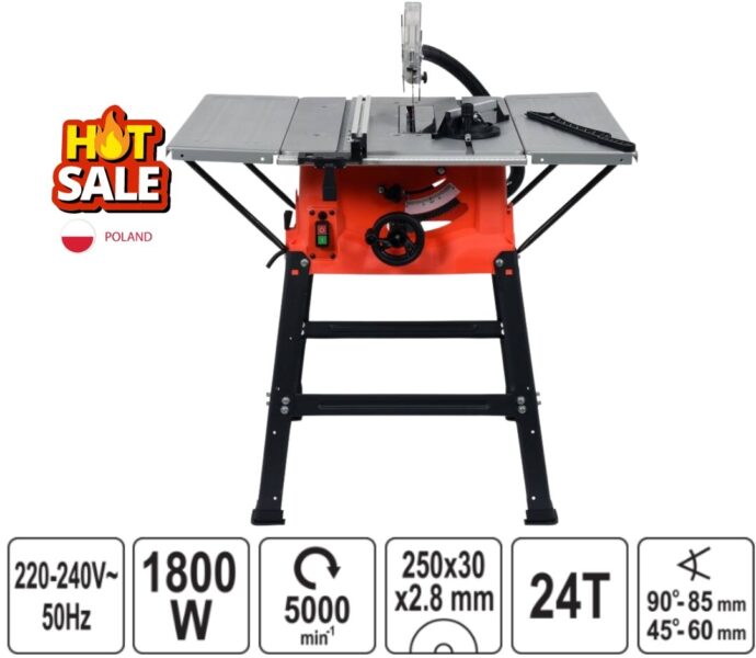 Máy cưa bàn 1800W 250mm Yato YT-82165 - Ba Lan