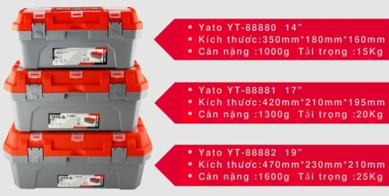 Hộp đựng đồ nghề bằng nhựa cao cấp Yato Ba Lan