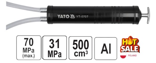 Bơm Dầu Cầm Tay 500cc Yato YT-0707 Bơm Dầu Cầm Tay 500cc Yato YT-0707
