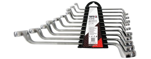 Bộ cờ lê 2 đầu tròng 10 chi tiết YT-48186 Yato - Ba Lan