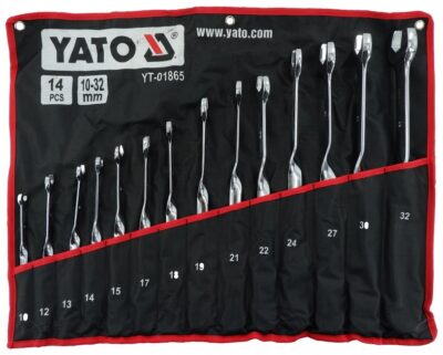 Bộ 14 Cờ lê vòng miệng tay đòn 10-32mm Yato YT-01865 - Ba Lan