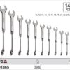 Bộ 14 Cờ lê vòng miệng tay đòn 10-32mm Yato YT-01865 - Ba Lan