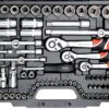 Bộ cờ lê tuýp tay vặn 1/4" 3/8" 1/2" 111 chi tiết Yato YT-38831 - Ba Lan