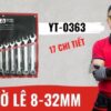Bộ cờ lê vòng miệng hệ mét 17 chi tiết 8-32mm Yato YT-0363 - Ba Lan