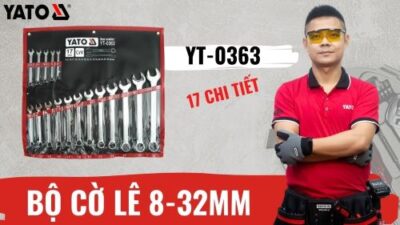 Bộ cờ lê vòng miệng hệ mét 17 chi tiết 8-32mm Yato YT-0363 - Ba Lan