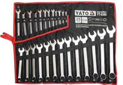 Bộ cờ lê vòng miệng hệ mét 25 chi tiết 6-32mm Yato YT-0365 - Ba Lan